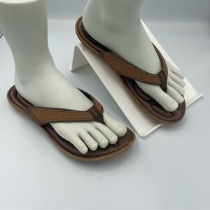 Cheeks Brown Sandals. Tony Little design. Men’s Size 8. New without tags.